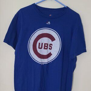 Chicago Cubs Majestic Tripple Peak T-Shirt Large